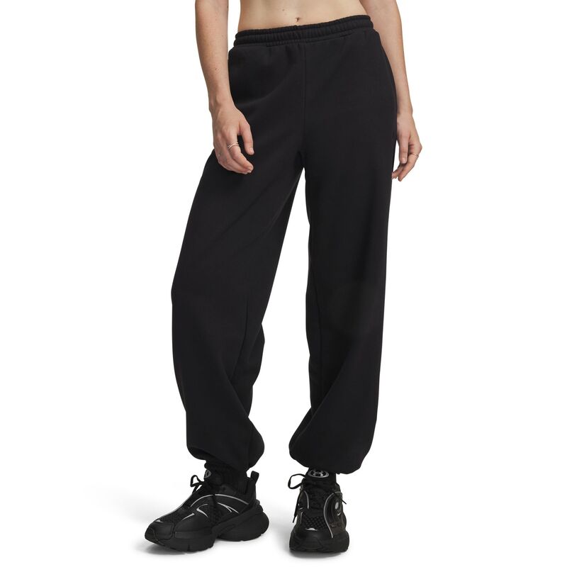 アンダーアーマー レディース ボトムス カジュアルパンツ フリース Under Armour Women's Icon Fleece Gym Pants Ultimate Black/Ultimate Black ブラック｜ReVida 店