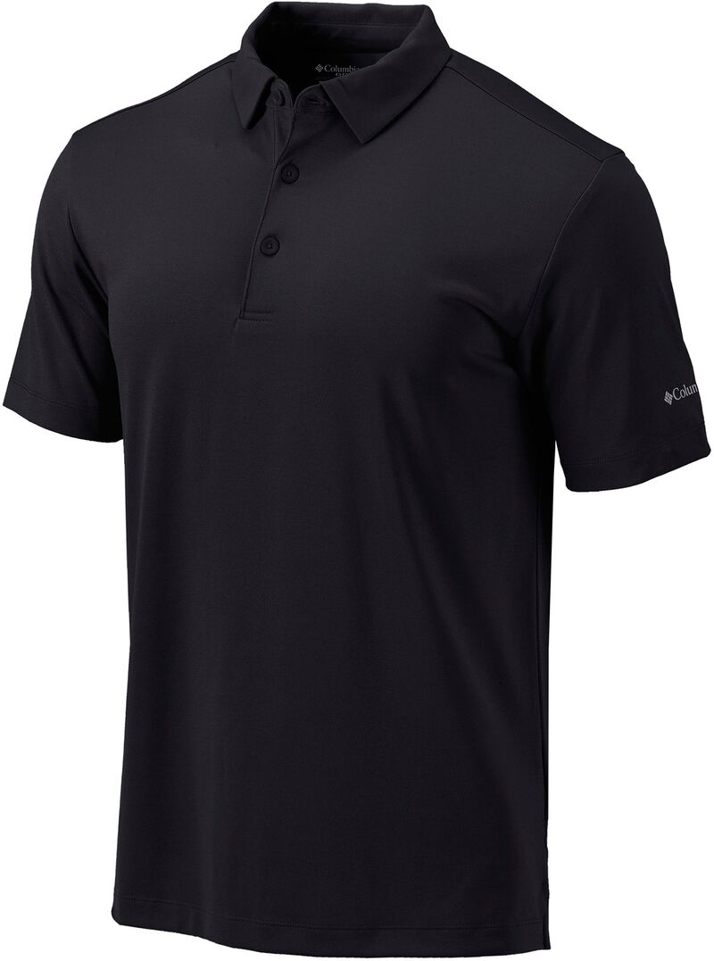 コロンビア メンズ トップス ポロシャツ Columbia Men's Drive Golf Polo Black ブラック|ReVida 店