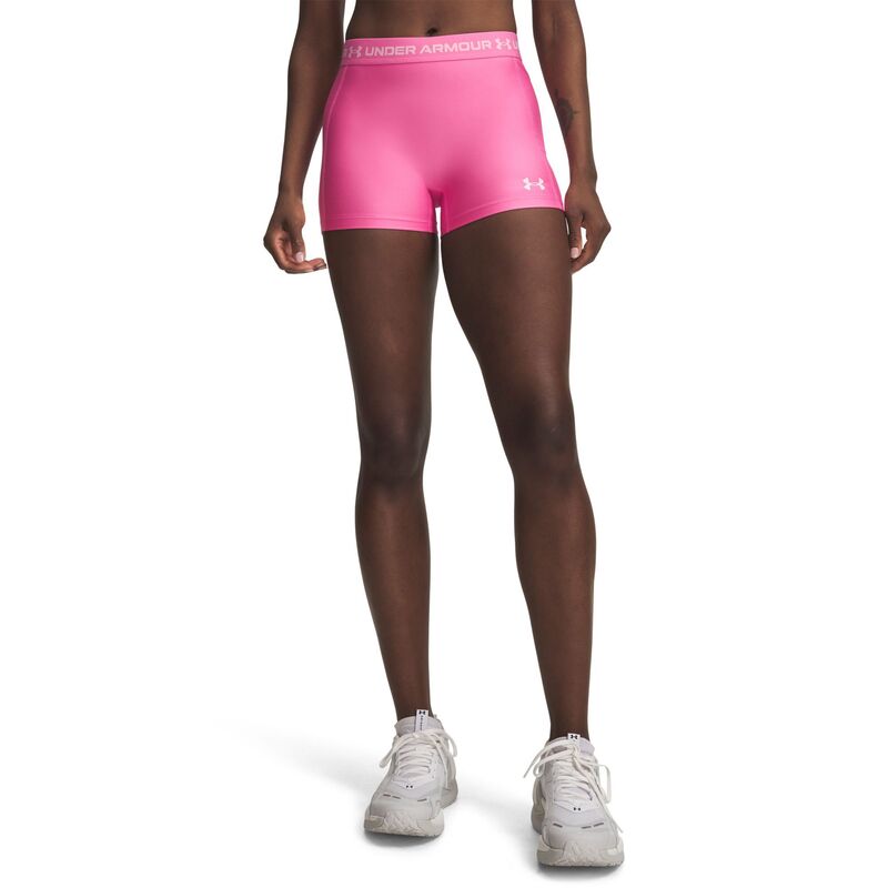 アンダーアーマー レディース ボトムス ハーフパンツ・ショーツ ショートパンツ Under Armour Women's HeatGear Shorty 3" Shorts Pink Frenzy/Prime Pink ピンク|ReVida 店