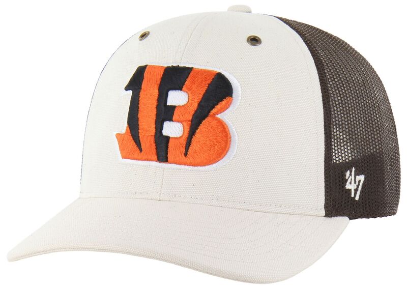 カーハート メンズ アクセサリー 帽子 Carhartt x 47 Carhartt x '47 Adult Cincinnati Bengals Natural Undyed Adjustable Trucker Hat NoColor|ReVida 店