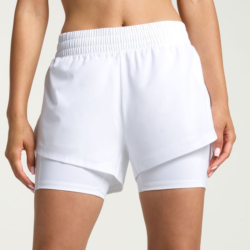 DSG レディース ボトムス ハーフパンツ・ショーツ ショートパンツ DSG Women'stride 2-in-1 Shorts Pure White ホワイト｜ReVida 店 10,625円