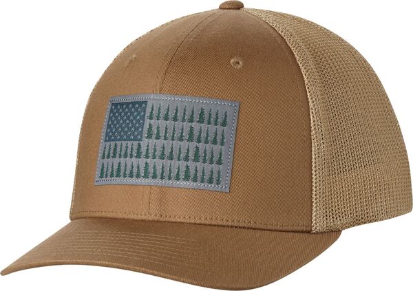 コロンビア メンズ アクセサリー 帽子 メッシュ キャップ Columbia Mesh Tree Flag Ball Cap Delta|ReVida 店