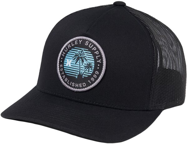 ハーレー メンズ アクセサリー 帽子 Hurley Men's Palm Trucker Hat Black ブラック