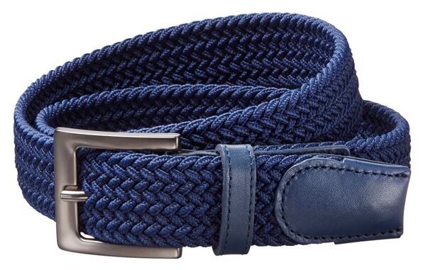 ウォルターヘーゲン メンズ アクセサリー ベルト Walter Hagen Men'solid Braided Golf Belt Navy ネイビー
