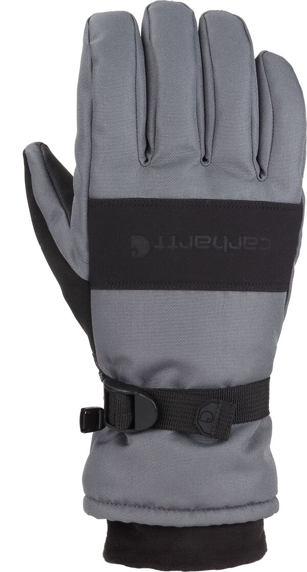 カーハート メンズ アクセサリー 手袋 ニット Carhartt Men's Waterproof Insulated Knit Cuff Gloves Dark Grey Black ブラック|ReVida 店