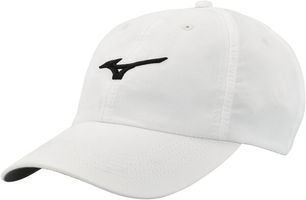 ミズノ メンズ アクセサリー 帽子 Mizuno Men's Tour Lightweight Golf Hat White/Black ホワイト