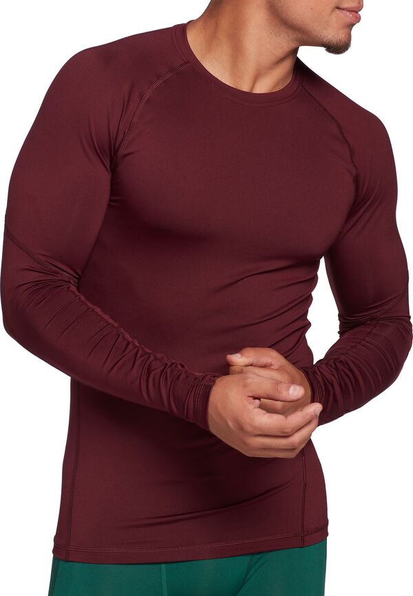 DSG メンズ トップス シャツ DSG Men's Compression Long Sleeve Shirteam Burgundy バーガンディ