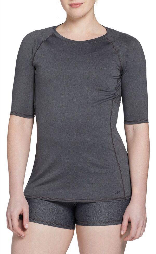 DSG レディース トップス シャツ DSG Women's Compression Half Sleeve Shirt Dark Heather Gray グレー