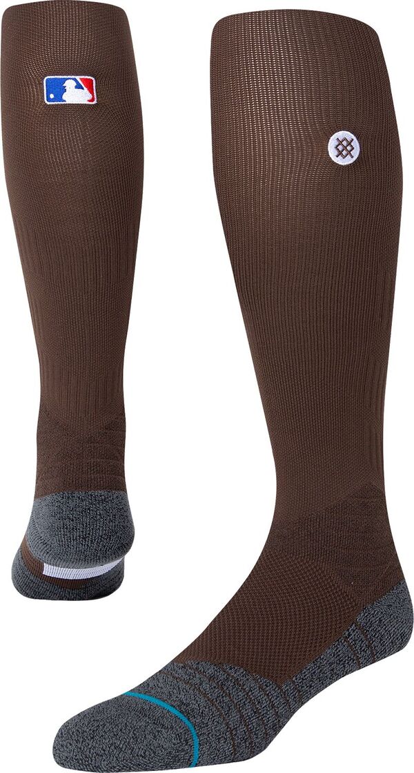 立場 レディース アンダーお召しもの ソックス Stance Adult MLB Diamond Pron-Field Baseball Socks Brown 赤銅色
