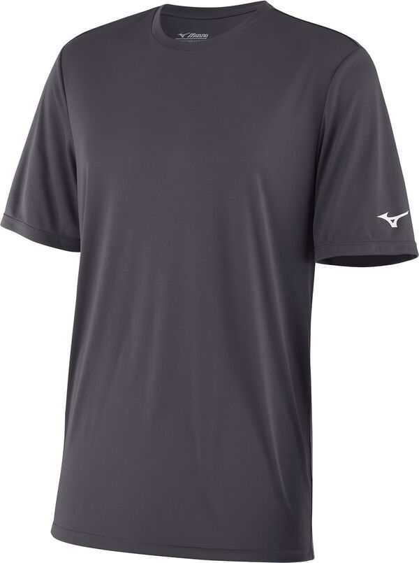 ミズノ メンズ トップス Tシャツ Mizuno Men's NXT Short Sleeve T-Shirt Charcoal チャコール