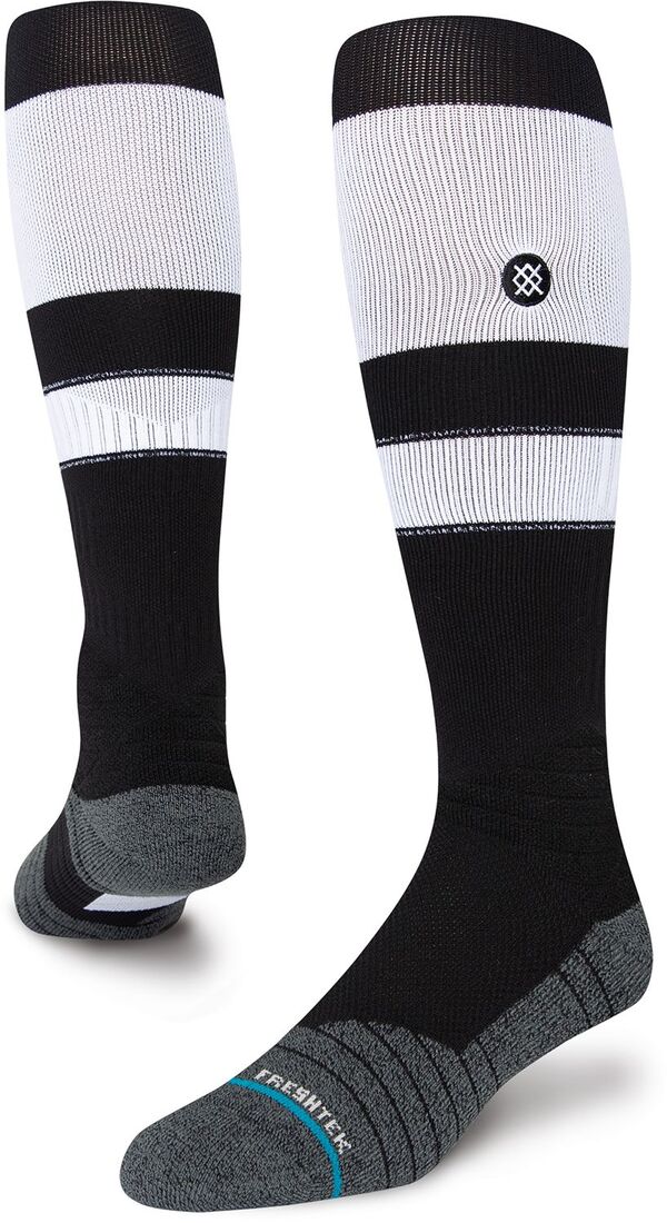 立場 レディース アンダーお召しもの ソックス Stance Adult Stripe On-Field Baseball Socks Black White 白いこと