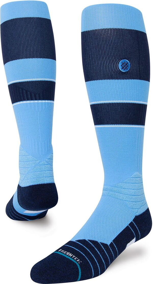 立場 レディース アンダーお召しもの ソックス Stance Adult Stripe On-Field Baseball Socks Light Blue 青色