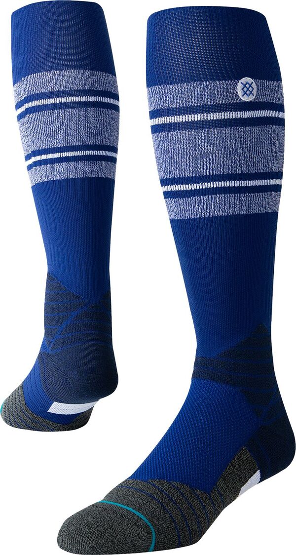 立場 レディース アンダーお召しもの ソックス Stance Adult MLB Diamond Pro Stripe On-Field Baseball Socks White/Blue 白いこと