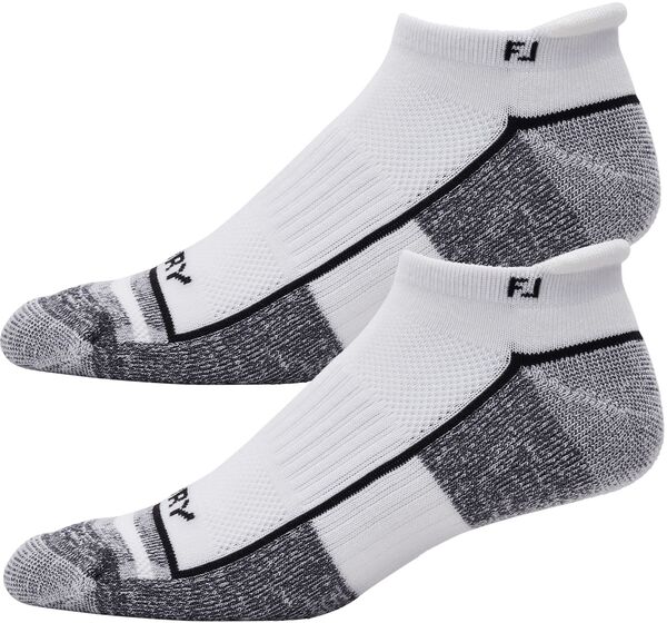 フットジョイ メンズ アンダーウェア 靴下 FootJoy Men\'s ProDry Roll Tab XL Golf Socks ? 2 Pack White ホワイト｜ReVida 店