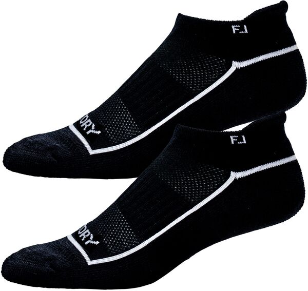 フットジョイ レディース アンダーお召しもの ソックス FootJoy Women\u0027s ProDry Roll Tab Golf Socks - 2Pack Black 黒いこと