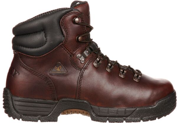 ロッキー メンズ シューズ ブーツ・レインブーツ プルオーバー Rocky Men\u0027s MobiLite 6 ” Waterproof Steel Toe Work Boots Brown 赤銅色