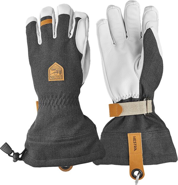 ヘストラ メンズ 付属物 グローブ なめし革 Hestra Men\u0027s Army Leather Patrol Gauntlet Gloves Charcoal 濃灰色