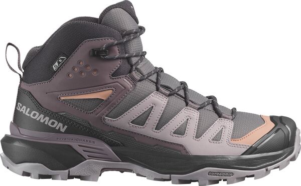サロモン レディース シューズ ブーツ・レインブーツ Salomon Women's X Ultra 360 Mid Climasalomon Waterproof Hiking Boots Plum プラム