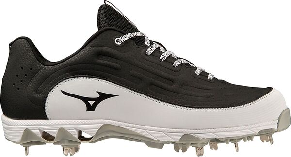 ミズノ メンズ シューズ スニーカー Mizuno Men's 9-Spike Ambition 3 Metal Baseball Cleats Black/White ホワイト|ReVida 店