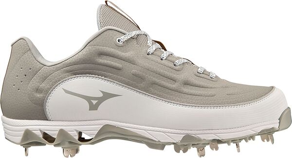 ミズノ メンズ シューズ スニーカー Mizuno Men\u0027s 9-Spike Ambition 3 Metal Baseball Cleats Grey/White 白いこと