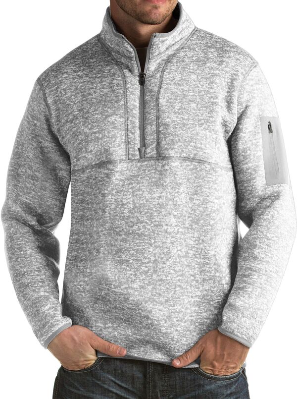 アンティグア メンズ アウター パーカー・スウェット Antigua Men's Fortune Golf Pullover Light Grey グレー
