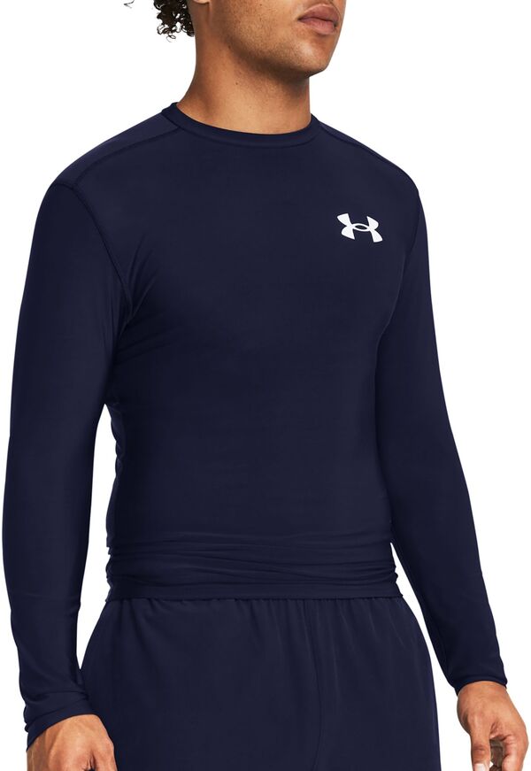 アンダーアーマー メンズ トップス シャツ Under Armour Men's HeatGear OG Compression Long Sleeve Shirt Midnight Navy ネイビー