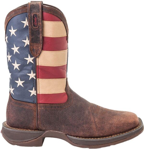 ドゥランゴ メンズ シューズ ブーツ・レインブーツ Durango Men's American Flag Pull-On Western Work Boots Brown Union Flag ブラウン 34,320円