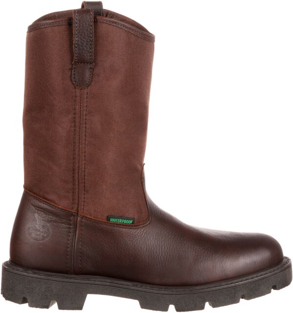 ジョージアブーツ メンズ シューズ ブーツ・レインブーツ Georgia Boots Georgia Boot Men's Homeland Wellington 10'' Waterproof Work Boots Brown ブラウン