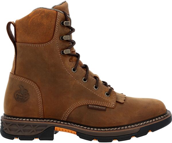 ジョージアブーツ メンズ シューズ ブーツ・レインブーツ スピード競技 Georgia Boots Men\u0027s 8\" Carbo-Tec FLX Lace Waterproof Work Boots Brown 赤銅色"