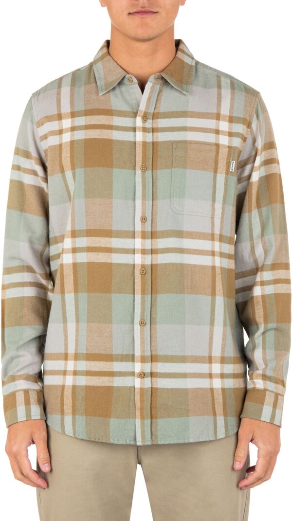 ハーレー メンズ トップス シャツ Hurley Men's Portland Organic Flannel Shirt Golden Doodle｜ReVida 店