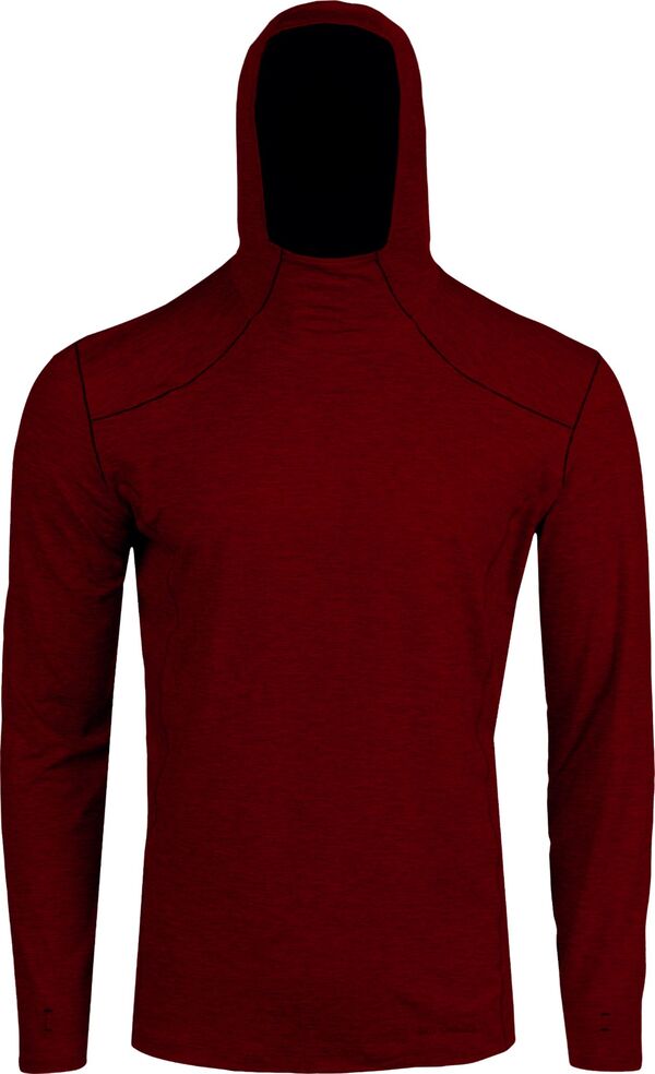 ホットチリーズ メンズ アウター パーカー・スウェット Hot Chillys Men's Clima-Tek Hoodie Burgundy Heather ヘザー