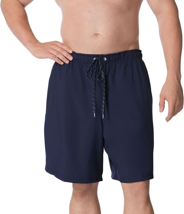 Speedo Big & Tall Solid Volley Badehose – Farbe Peacoat, Größe 4XL, Aus Recyceltem Polyester