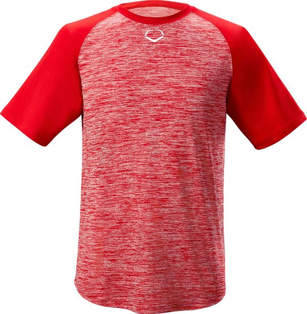 エボシールド メンズ トップス Tシャツ EvoShield Men E304 Performance Pullover Tech Tee Scarlet スカーレット