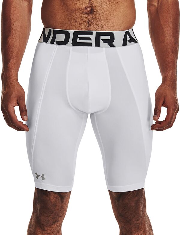 アンダーアーマー メンズ ボトムス ハーフパンツ・ショーツ ショートパンツ Under Armour Men's Diamond Utility Sliding Shorts White/Mod Gray ホワイト|ReVida 店