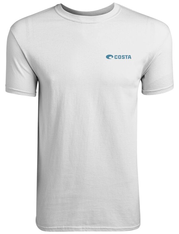 コスタデルマール メンズ トップス Tシャツ Costa Del Mar Men Yellow Tuna T-Shirt White ホワイト