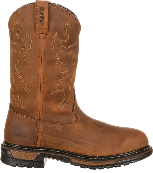 ロッキー メンズ シューズ ブーツ・レインブーツ Rocky Men\u0027s Original Ride Branson Roper 11 ” Waterproof Western Work Boots Aztecrazy Horse