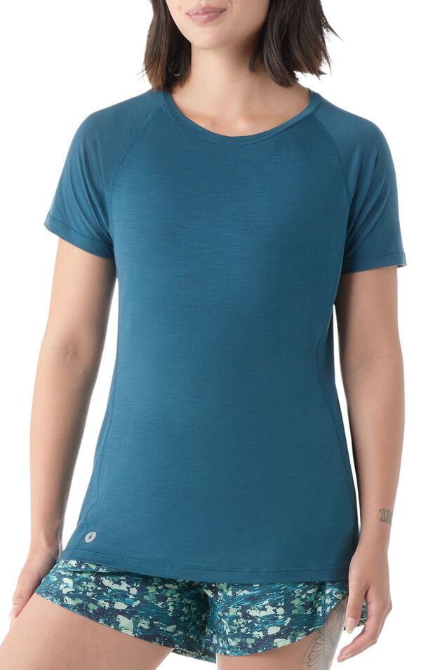 スマートウール レディース トップス Tシャツ Smartwool Women's Merino Sport 120 Short Sleeve T-Shirtwilight Blue ブルー｜ReVida 店