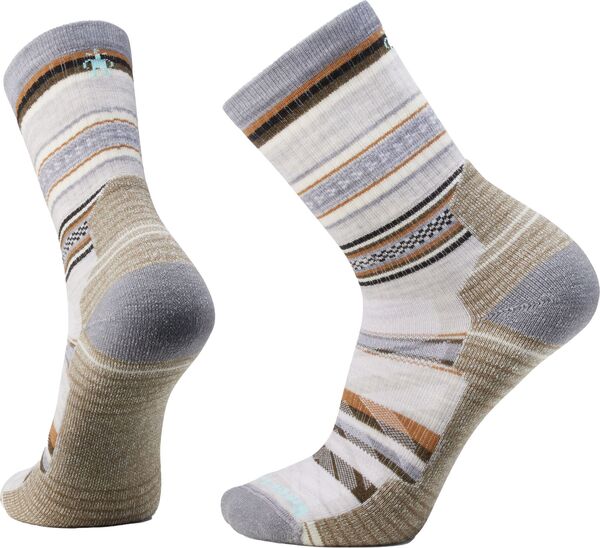 かっこ良い羊毛 レディース アンダーお召しもの ソックス Smartwool Hike Light Cushion Panorama Crew Socks Ash 死灰