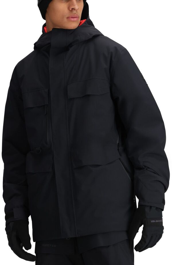 オバマイヤー メンズ アウター ジャケット・ブルゾン Obermeyer Men's Oberreute Jacket Black ブラック
