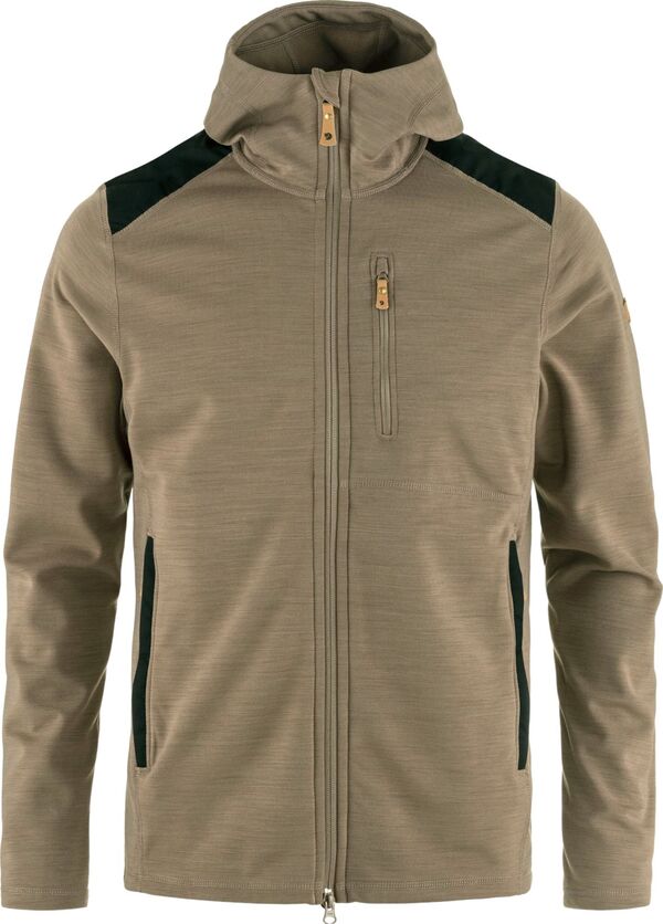 フェールラーベン メンズ アウター パーカー・スウェット フリース Fjallraven Men's Keb Fleece Hoodie Suede Brown ブラウン