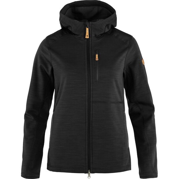 フェールラーベン レディース アウター パーカー・スウェット フリース Fjallraven Women's Keb Fleece Hoodie Black ブラック|ReVida 店