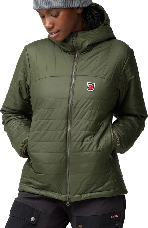 フェールラーベン レディース アウター パーカー・スウェット Fjallraven Women\u0027s Expedition X-Latt Hoodie Deep Forest フォレスト