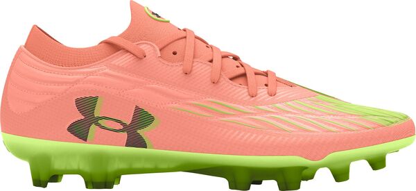 アンダーアーマー レディース シューズ スニーカー Under Armour Magnetico Elite 4 FG Soccer Cleats Orange/Green オレンジ
