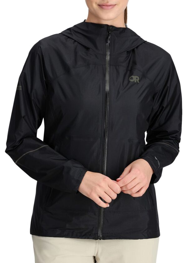 アウトドアリサーチ レディース アウター ジャケット・ブルゾン Outdooresearch Women's Helium Rain Jacket Black ブラック｜ReVida 店
