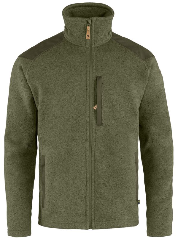 フェールラーベン メンズ アウター パーカー・スウェット フリース ジャケット Fjallraven Men's Buck Fleece Jacket Laurel Green/Deep Forest グリーン|ReVida 店