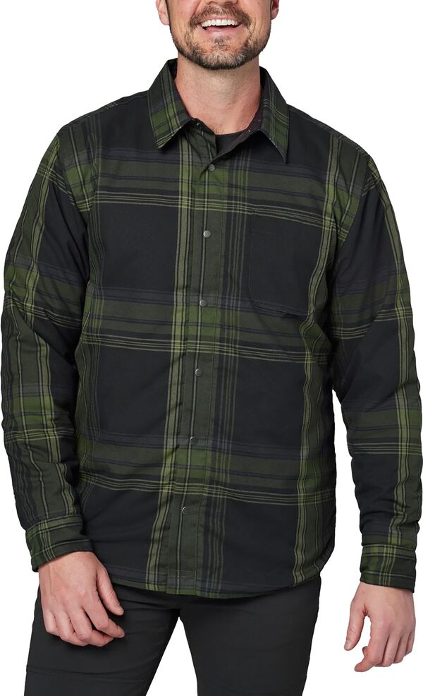 フライロー メンズ アウター 上衣・上衣 Flylow Men\u0027sinclair Insulated Flannel Black/Pine 黒いこと メンズファッション-コート・ジャケット