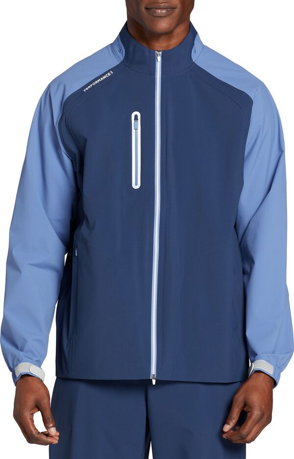 ウォルターヘーゲン メンズ アウター ジャケット・ブルゾン Walter Hagen Men's Performance 11 Elevated Golf Rain Jacket Navy ネイビー|ReVida 店