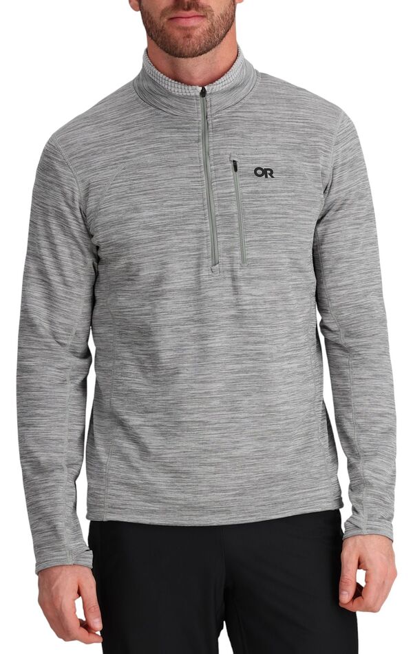 アウトドアリサーチ メンズ アウター パーカー・スウェット ハーフジップ フリース Outdooresearch Men's Vigor Grid Fleece Half Zip Top Grey Heather グレー