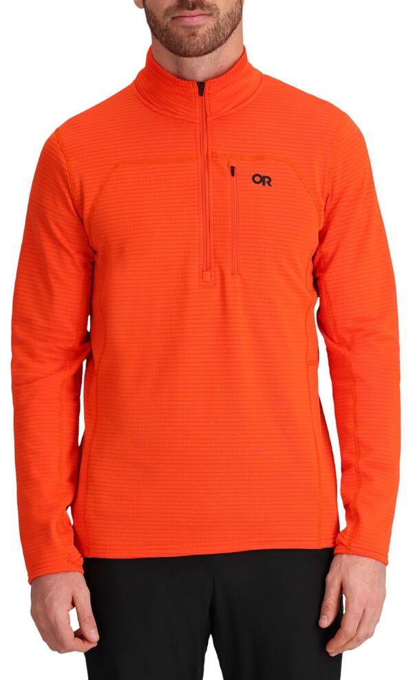 アウトドアリサーチ メンズ アウター パーカー・スウェット ハーフジップ フリース Outdooresearch Men's Vigor Grid Fleece Half Zip Top Spice