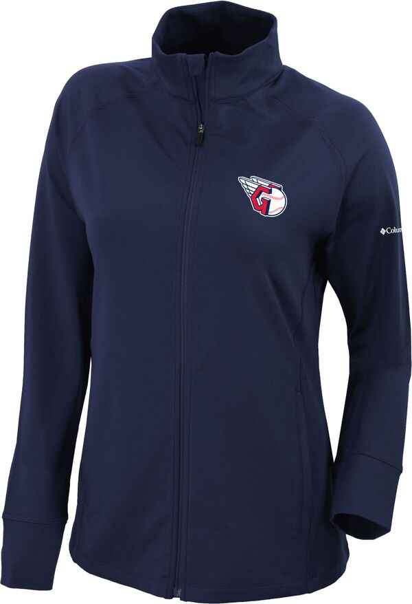 コロンビア レディース アウター 上衣・上衣 Columbia Women\u0027s Cleveland Guardians Omni-Wick Greenkeeper Full-Zip Jacket Navy 米国海軍